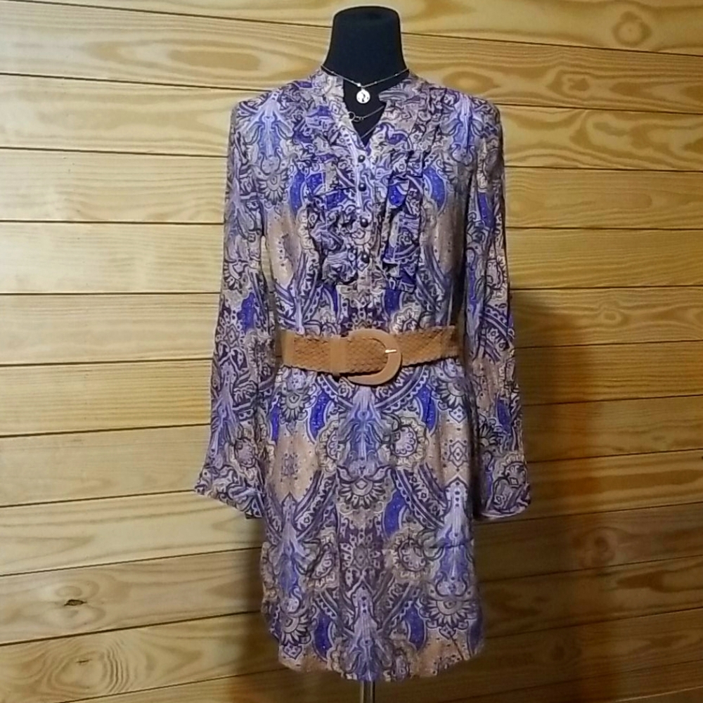 Joy Joy Boho Floral Paisley Dress